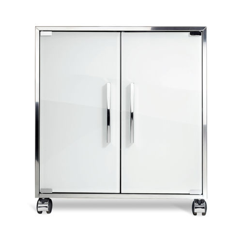 Mobile lavabo da appoggio - WTU 1 - Decor Walther Einrichtungs GmbH - in vetro / in acciaio / contemporaneo