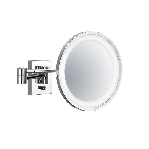 Specchio da bagno a muro - BS 40 PL - Decor Walther Einrichtungs GmbH - contemporaneo / rotondo / in ottone cromato
