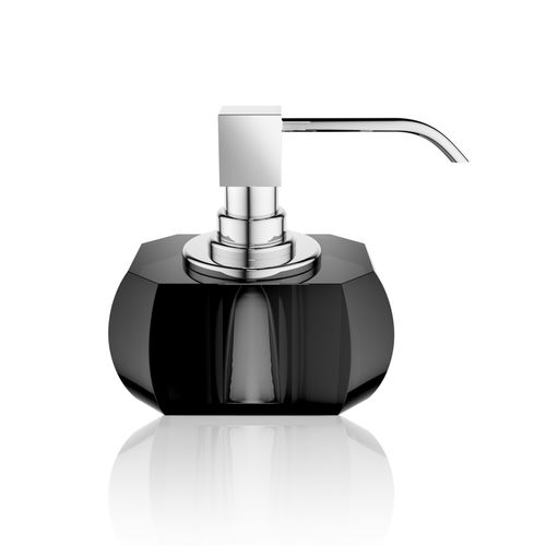 Distributore di sapone per uso residenziale - KR SSP - Decor Walther Einrichtungs GmbH - da appoggio / in ottone cromato / in cristallo