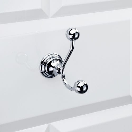 Appendiabiti da parete contemporaneo - CL HAK2 - Decor Walther Einrichtungs GmbH - in ottone cromato / in ottone placcato oro / in nichel