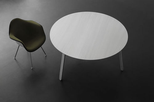 Tavolo contemporaneo - INY - MAOLI - in alluminio / rotondo