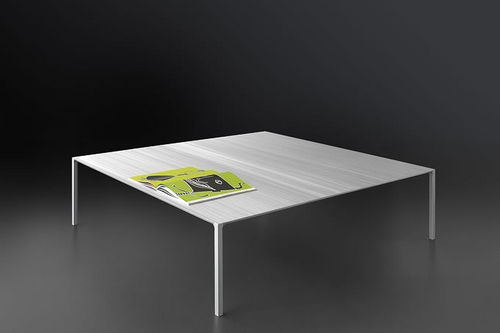Tavolino basso contemporaneo - JOVI LOW - MAOLI - in alluminio / quadrato / per uso residenziale