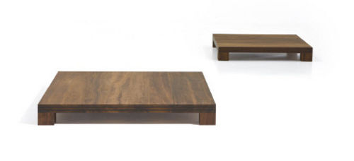 Tavolino basso contemporaneo - LUY - MAOLI - in legno / quadrato / per uso residenziale