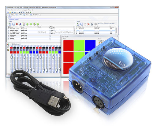 Interfaccia USB verso DMX a memoria autonoma - SLESA-U8 - Nicolaudie Europe