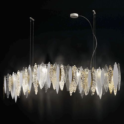 Lampadario moderno - ICE RAIN - iDL - in vetro di Murano / in metallo / dorato