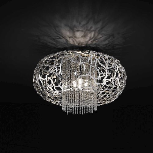 Plafoniera contemporanea - WEAVE 513-6PF - iDL - rotonda / in metallo / alogena
