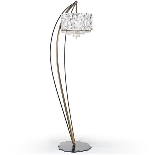 Lampada da terra - CRYSTAL BLADE : 512/5P - iDL - in metallo / in cristallo / in vetro di Murano
