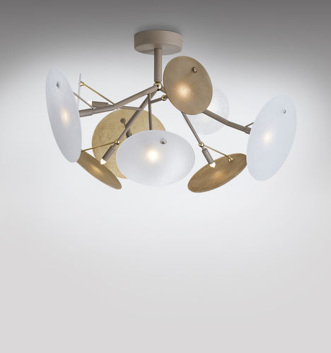 Plafoniera contemporanea - DP - iDL - scultura / in vetro di Murano / in metallo