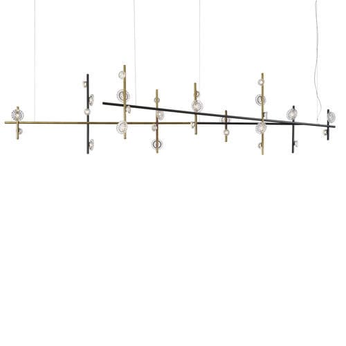 Lampada a sospensione - FLOWER MIU - iDL - in metallo / in vetro / contemporanea