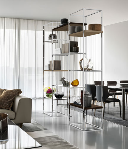 Libreria alta - RIGA 611/k227X220 - iDL - contemporanea / contract / in rovere