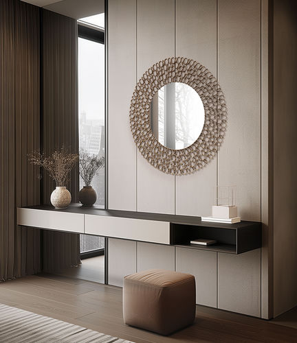 Specchio a muro - CHRYSALIS : 448SP/105 - iDL - contract / contemporaneo / rotondo
