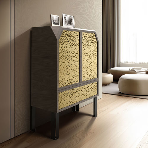 Credenza alta - LAMAA CABINET: 618/CB110x50 - iDL - contemporanea / in rovere / in metallo