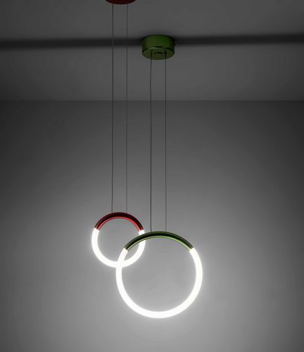 Lampada a sospensione - LOOP  - iDL - in metallo / contemporanea / con cavo