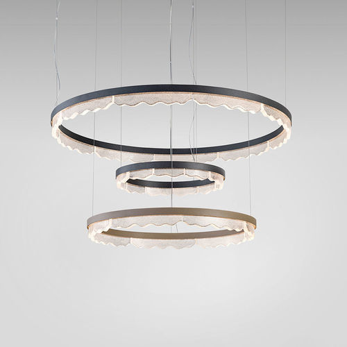 Lampada a sospensione - MAREA 676/110 - iDL - in metallo / in vetro / design