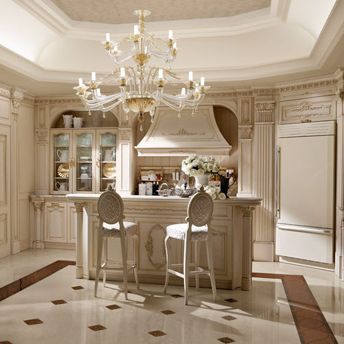 Cucina classica - MOSCOW - MARTINI MOBILI - in rovere / in granito / con isola