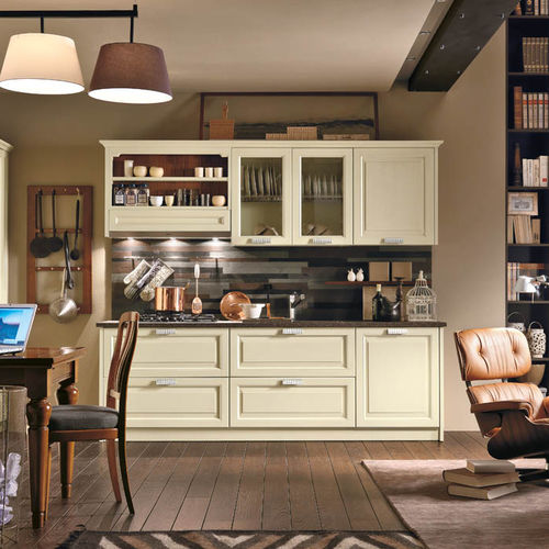Cucina contemporanea - FIRENZE - MARTINI MOBILI - in legno laccato / in pietra / con impugnature