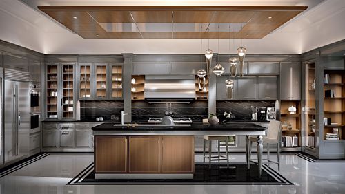 Cucina contemporanea - NUMERO 5 - MARTINI MOBILI - in legno / con isola / con impugnature