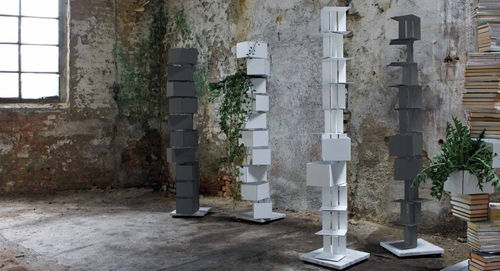 Libreria contemporanea - CLEOPATRA - minottiitalia - in metallo / girevole