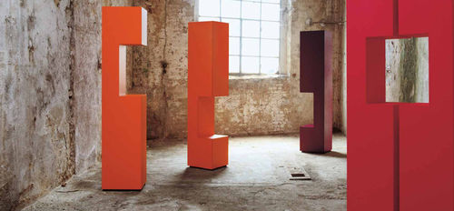 Credenza alta - REBUS-SUBER - minottiitalia - contemporanea / in legno
