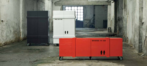 Credenza contemporanea - FRAGILE & ALTO - minottiitalia - in legno / in legno laccato