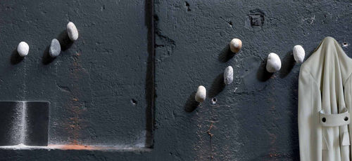 Appendiabiti da parete contemporaneo - METEORE  - minottiitalia - in pietra / individuale
