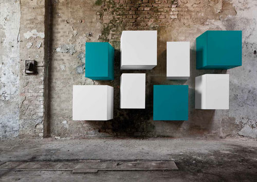 Mensola - CUBE - minottiitalia - design originale / in legno / in legno laccato