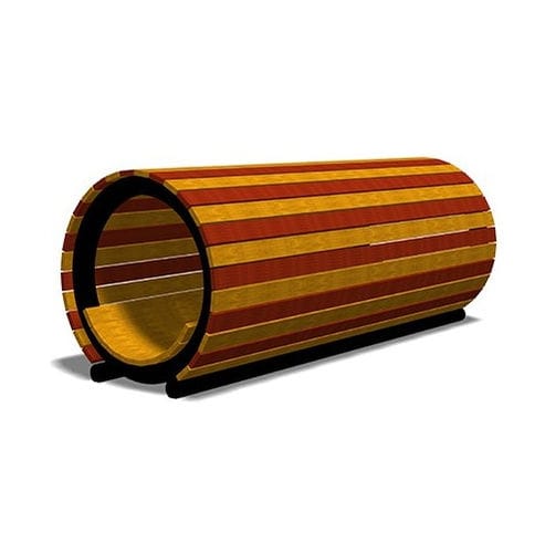 Tunnel per parco giochi in legno - RIGATONI - TLF srl