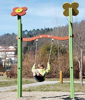 Altalena in legno - TANIA EZA  - TLF srl - per parco giochi