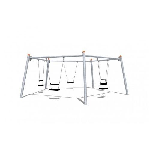Altalena in acciaio galvanizzato - PENTALENA    - TLF srl - per parco giochi / multipla