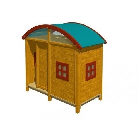Casetta da gioco per parco giochi - GARAGINO 2   - TLF srl - a tenuta stagna / a pavimento / in legno