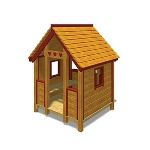 Casetta da gioco per parco giochi - FRIENDS HOUSE B  - TLF srl - a tenuta stagna / a pavimento / in legno