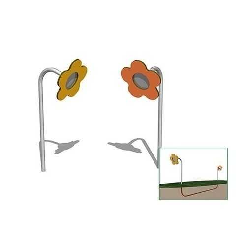 Struttura ludica musicale - FIORI CHIACCHIERONI   - TLF srl - per parco giochi / in acciaio inossidabile