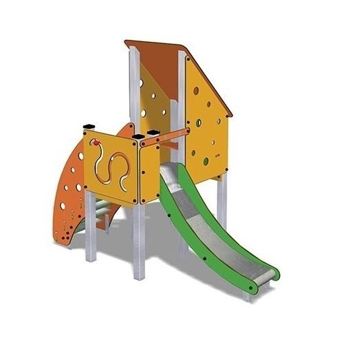 Scivolo dritto - TOGO D1057    - TLF srl - per parco giochi / in acciaio inossidabile / in HPL