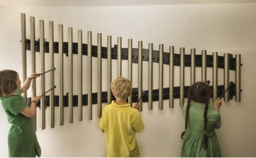 Struttura ludica musicale - FREECHIMES  - TLF srl - per parco giochi / da interno / in metallo