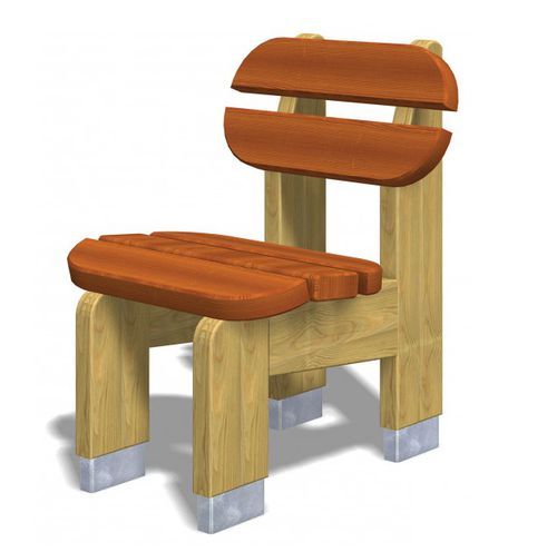 Sedia classica - MARGHERITA  - TLF srl - da esterno / in legno / con supporto in legno