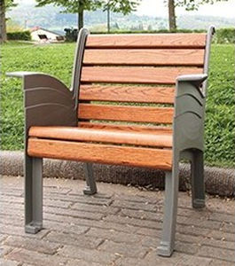 Poltrona contemporanea - SABAUDO   - TLF srl - in legno / in alluminio / grigia