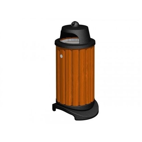 Portarifiuti pubblico - ANDRIA  - TLF srl - in alluminio termolaccato / in PVC / con coperchio