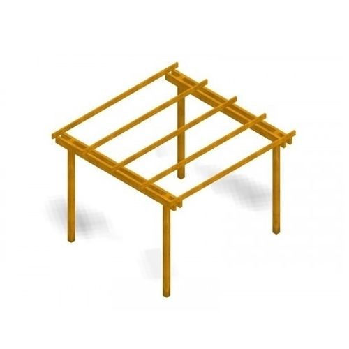 Pergola autoportante - 3.401 - TLF srl - in legno / per spazi pubblici / contemporanea