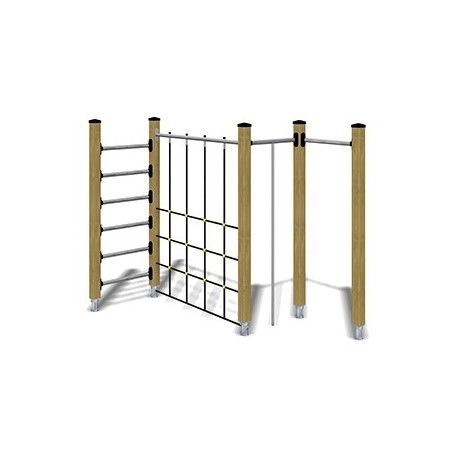 Struttura d'arrampicata per parco giochi - TOGO JIM 1 - TLF srl - in legno / in alluminio