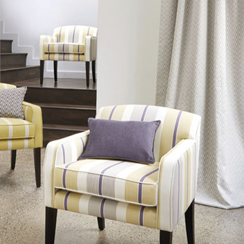 Tessuto da tappezzeria - KITSON : CAMBER - ROMO - per tende / a righe / in cotone