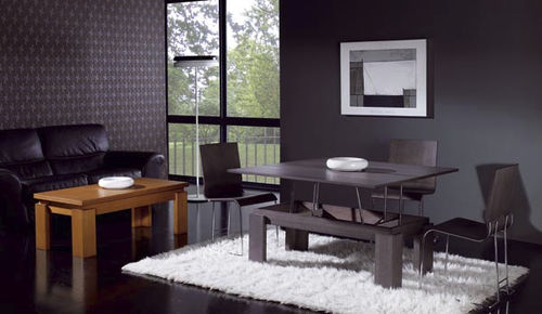 Tavolino basso contemporaneo - FANY - Tadel Grup - in legno / rettangolare / ad altezza regolabile