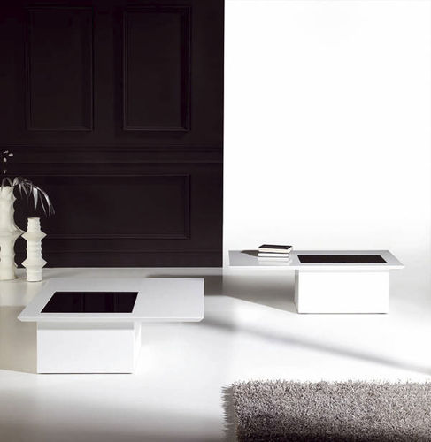 Tavolino basso contemporaneo - LUXURY - Tadel Grup - in legno laccato / rettangolare / per uso residenziale