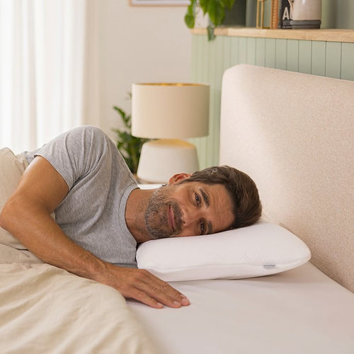 Cuscino ergonomico - Symphony™ - TEMPUR - in cotone / rettangolare / per uso residenziale
