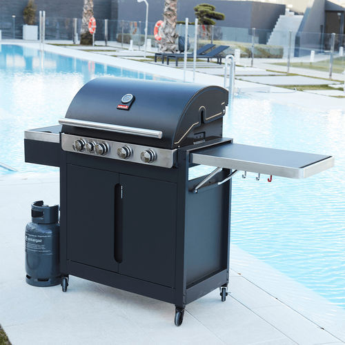 Barbecue a gas - Stella 4311 - BARBECOOK - con rotelle / in metallo / con contenitore
