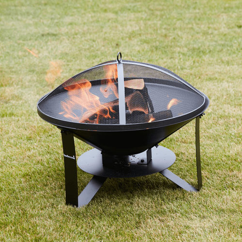 Braciere da giardino a legna - Modern 60 - BARBECOOK - in ghisa / rotondo / nero