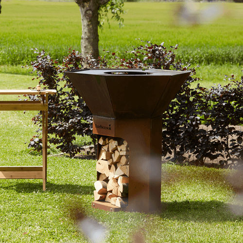 Barbecue a legna - Nestor - BARBECOOK - da terra / da incasso / in acciaio al carbonio