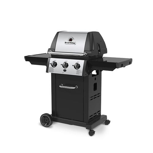 Barbecue a gas - MONARCH™ 320 - Broil King - con rotelle / in ghisa / in acciaio inossidabile