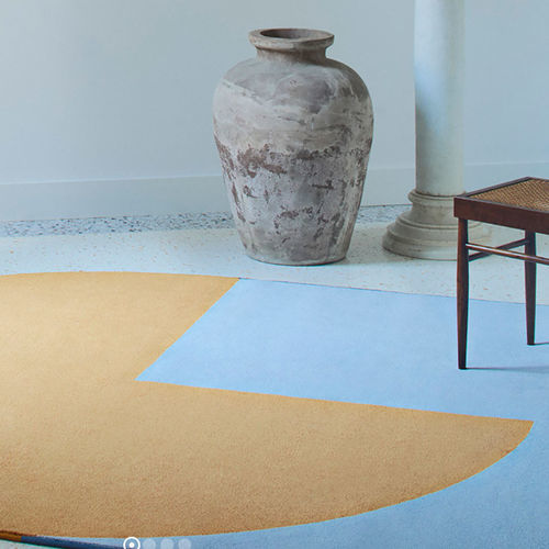 Tappeto classico - AURA  - BESANA MOQUETTE - con motivi geometrici / arancione / blu