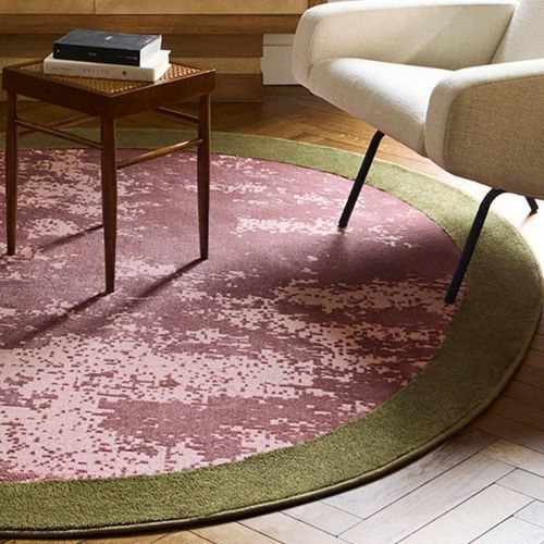 Tappeto contemporaneo - ORBIT  - BESANA MOQUETTE - con motivo iridescente / rotondo / strutturato
