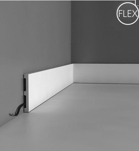 Battiscopa in poliuretano - SX163F FLEX - BIANCHI LECCO SRL - per circuito elettrico